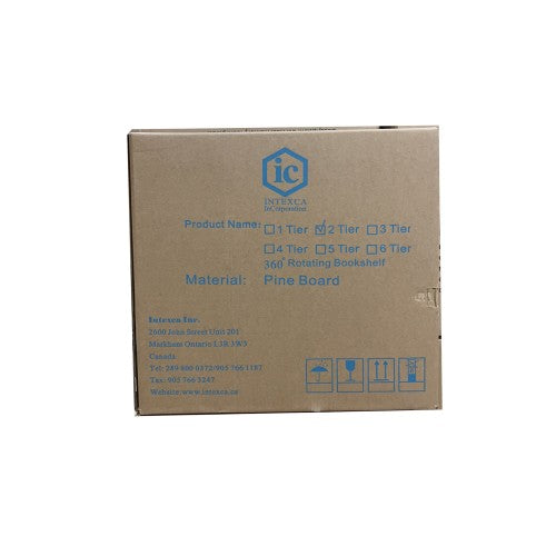 2 Tier Rotating Bookshelf, 360° Solid Wood Rotating Stackable Shelves Bookshelf Organizer for Home, Bedroom, Office 2 Tier Rotating Bookshelf, 360° Solid Wood Rotating Stackable Shelves Bookshelf Organizer for Home, Bedroom, Office